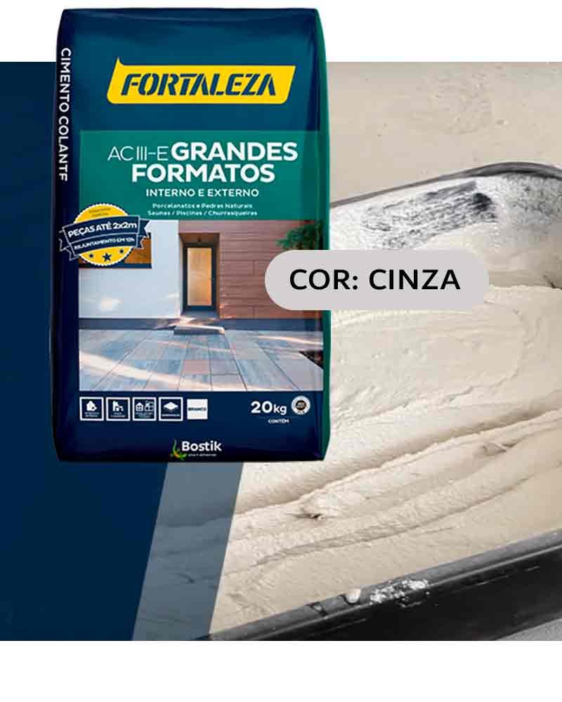 Argamassa Ac Iii Grandes Formatos Kg Cinza Fortaleza