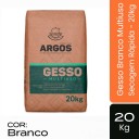 Gesso Branco - Saco 20kg - Multiuso Secagem Rápida Argos