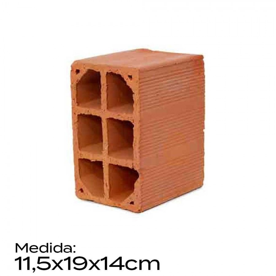 Bloco Cerâmico 11,5x19x14cm - Cer Nova Conquista de Tatui