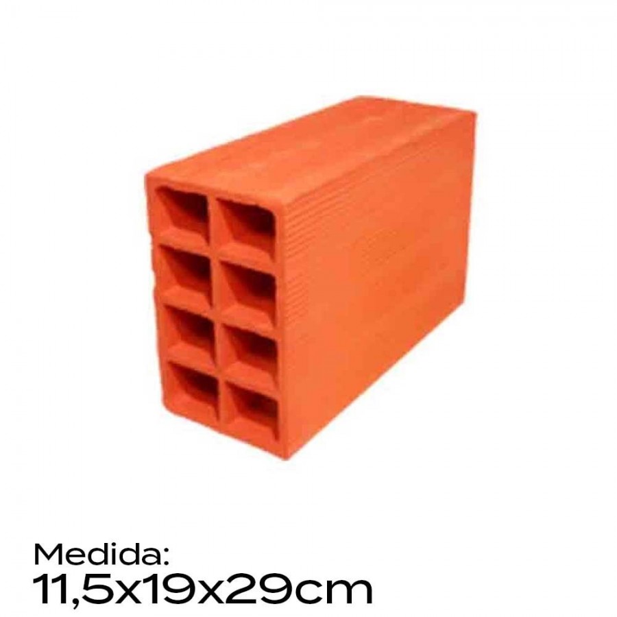Bloco Cerâmico 11,5x19x29cm - Cer Nova Conquista de Tatui