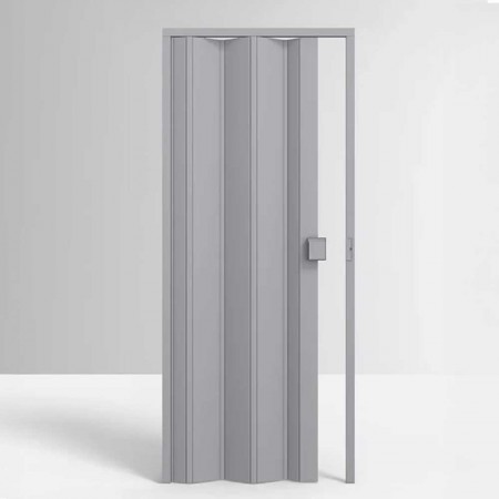 Porta Sanfonada de PVC - 210x60cm - Cor Cinza Permatti