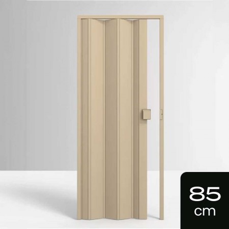 Porta Sanfonada de PVC - 210x85cm - Cor Bege Permatti