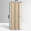Porta Sanfonada de PVC - 210x85cm - Cor Bege Permatti