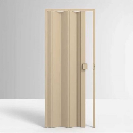 Porta Sanfonada de PVC - 210x85cm - Cor Bege Permatti