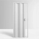 Porta Sanfonada de PVC - 210x60cm - Cor Branco Permatti