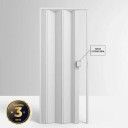 Porta Sanfonada de PVC - 210x85cm - Cor Branco Permatti