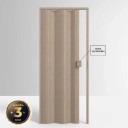 Porta Sanfonada de PVC - 210x85cm - Cor Bege Marmorizado Permatti
