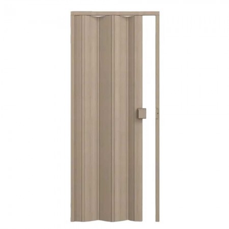 Porta Sanfonada de PVC - 210x85cm - Cor Bege Marmorizado Permatti