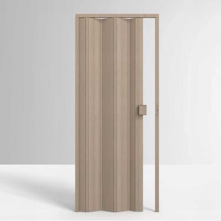 Porta Sanfonada de PVC - 210x85cm - Cor Bege Marmorizado Permatti