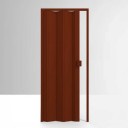 Porta Sanfonada de PVC - 210x60cm - Cor Mogno Permatti