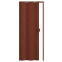 Porta Sanfonada de PVC - 210x85cm - Cor Mogno Madeira Permatti