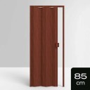 Porta Sanfonada de PVC - 210x85cm - Cor Mogno Madeira Permatti