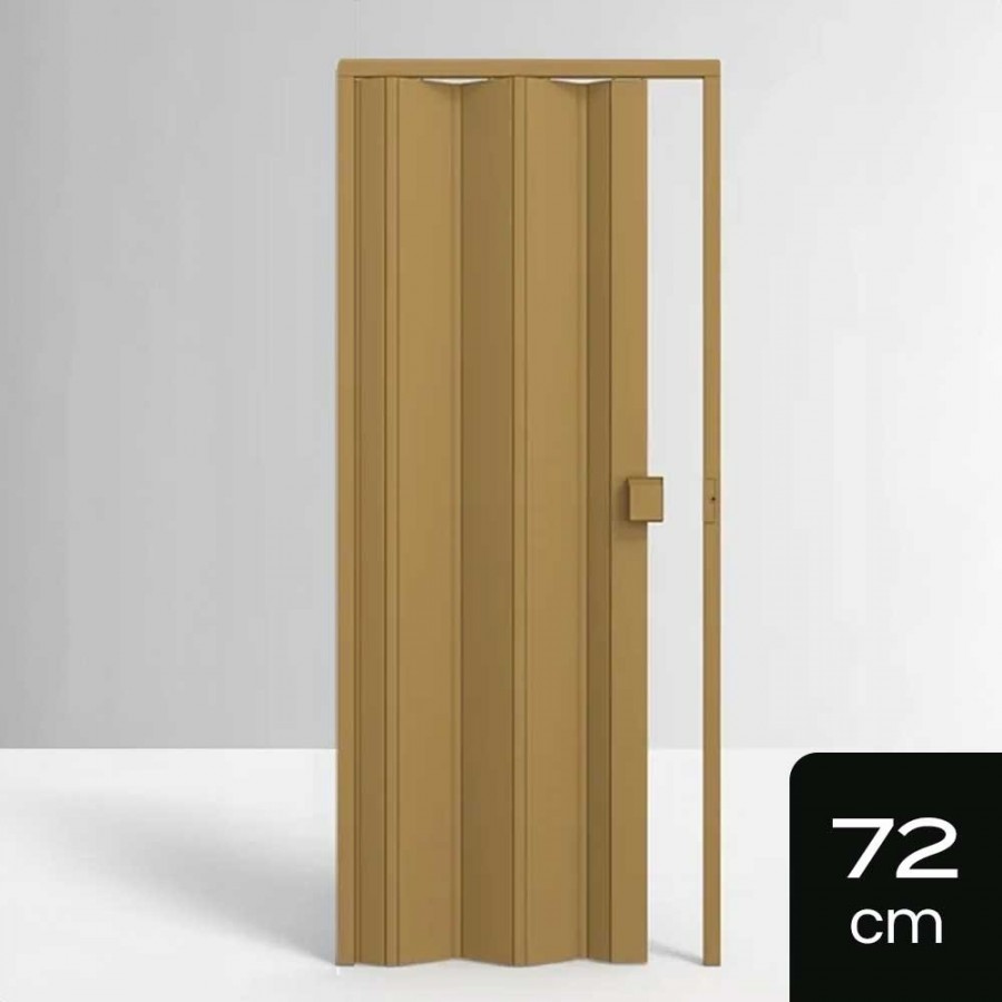 Porta Sanfonada de PVC - 210x72cm - Cor Cerejeira Permatti