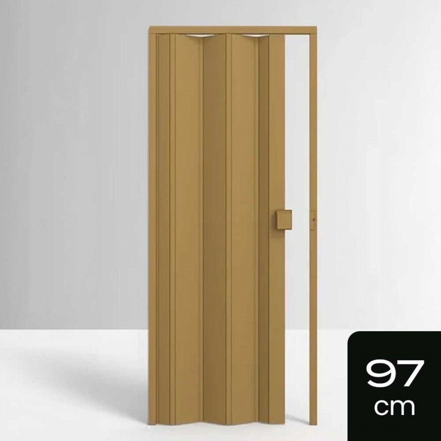 Porta Sanfonada de PVC - 210x97cm - Cor Cerejeira Permatti