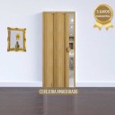 Porta Sanfonada de PVC - 210x97cm - Cor Cerejeira Madeira Permatti