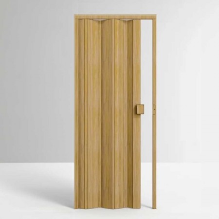 Porta Sanfonada de PVC - 210x97cm - Cor Cerejeira Madeira Permatti