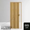 Porta Sanfonada de PVC - 210x85cm - Cor Cerejeira Madeira Permatti