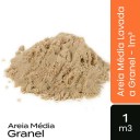 Areia Média Lavada a Granel - 1m³ - Pedrasil