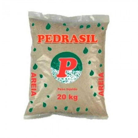 Areia Média Lavada Saco 20kg - Pedrasil