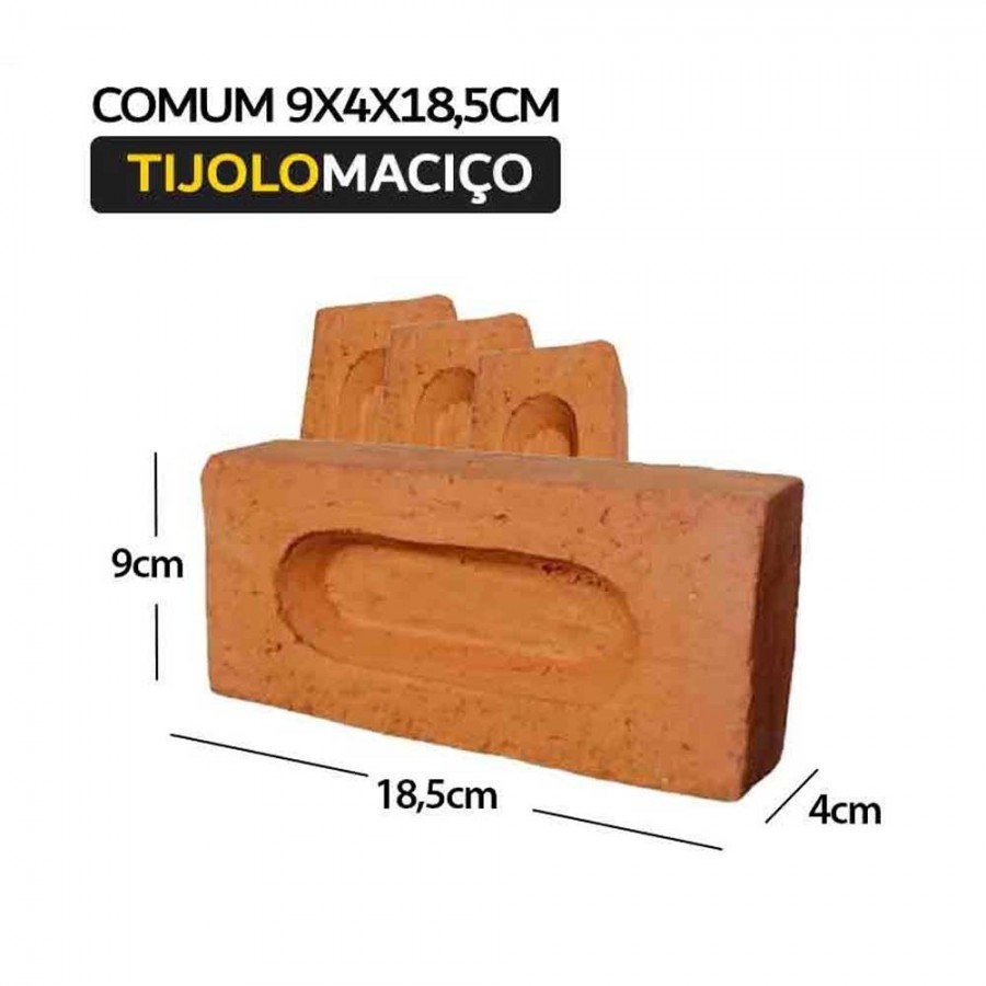 Tijolo Comum Ensacado com 10 Peças -Tipo Rústico Pedrasil Tijolo Comum Ensacado com 10 Peças -Tipo Rústico Pedrasil