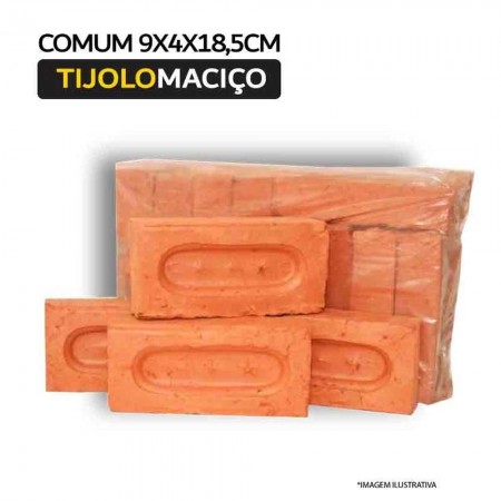 Tijolo Comum Ensacado com 10 Peças -Tipo Rústico Pedrasil