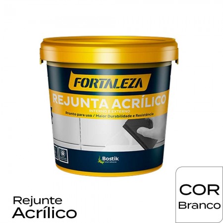 Rejunte Acrílico Premium - 1kg - Branca - Fortaleza