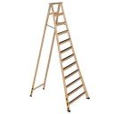 Escada Americana de Madeira Reforçada - 12 Degraus - ESEG