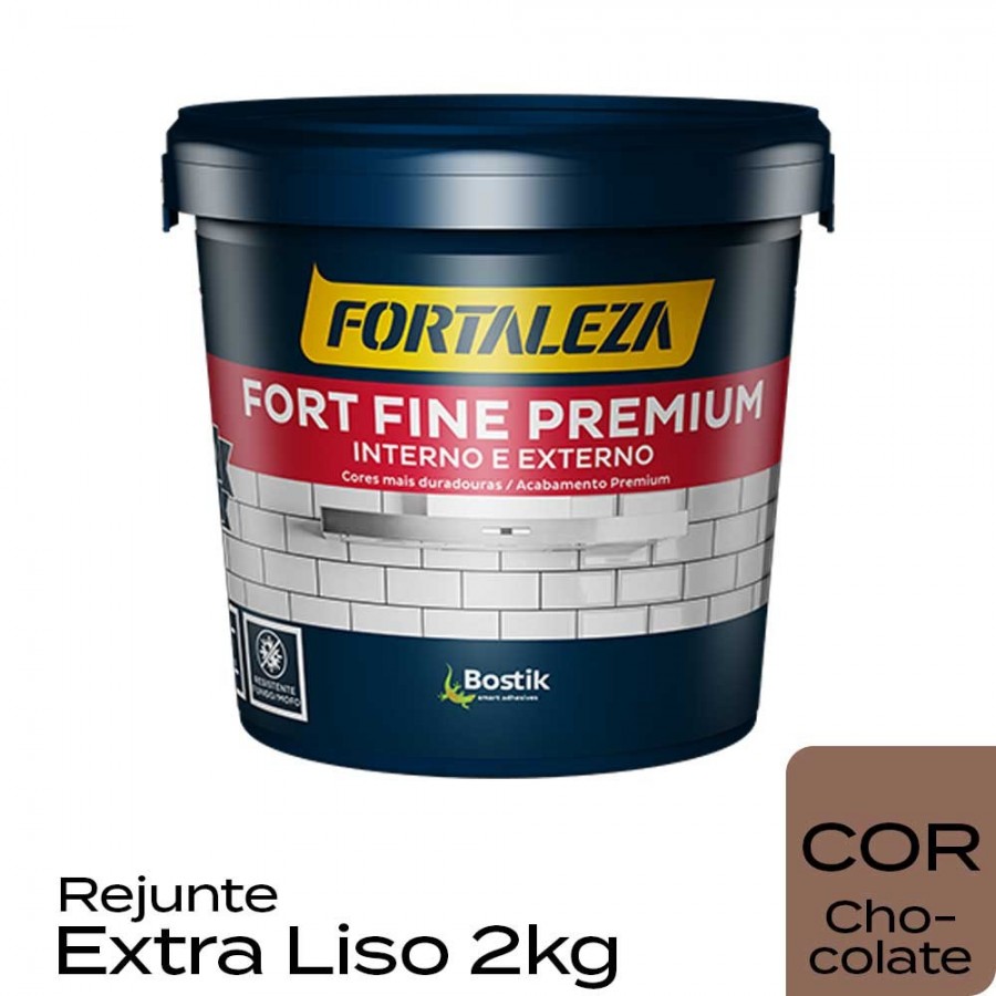 Rejunte Extra Liso Premium - 2kg - Chocolate - Fort Fine Fortaleza
