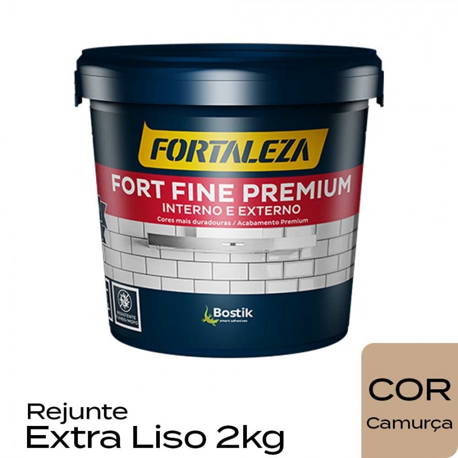 Rejunte Extra Liso Premium - 2kg - Camurça - Fort Fine Fortaleza