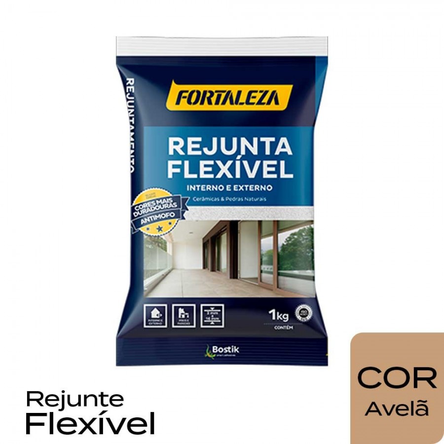 Rejunte Flexível Cerâmicas e Pedras - 1kg - Avelã - Fortaleza