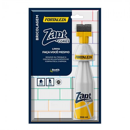 Tinta Para Rejunte Zapt - Cor Branco - 200ml - Fortaleza