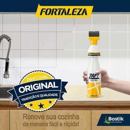 Tinta Para Rejunte Zapt - Cor Branco - 200ml - Fortaleza