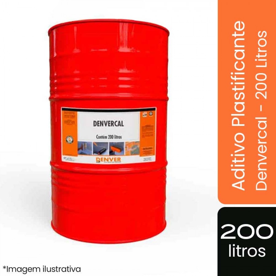 Aditivo Plastificante Denvercal - 200L TAMBOR - Liga p/ Massas Denver