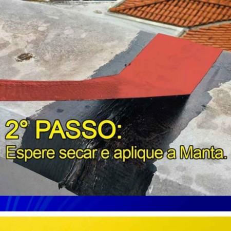 Dryko Fita - Terracota - 10cm x 10m x 1mm - Manta Asfáltica Adesiva para Telhado Dryko