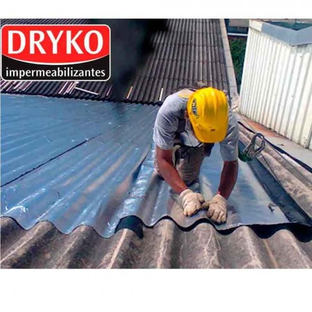 Dryko Fita Vedatudo - Alumínio - 10cm x 10m - Manta Asfáltica Adesiva para Telhado Dryko