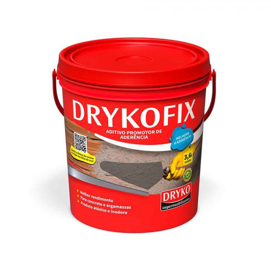 Adesivo para Chapisco Drykofix - 3,6L Galão - Dryko Item Similar ao Bianco