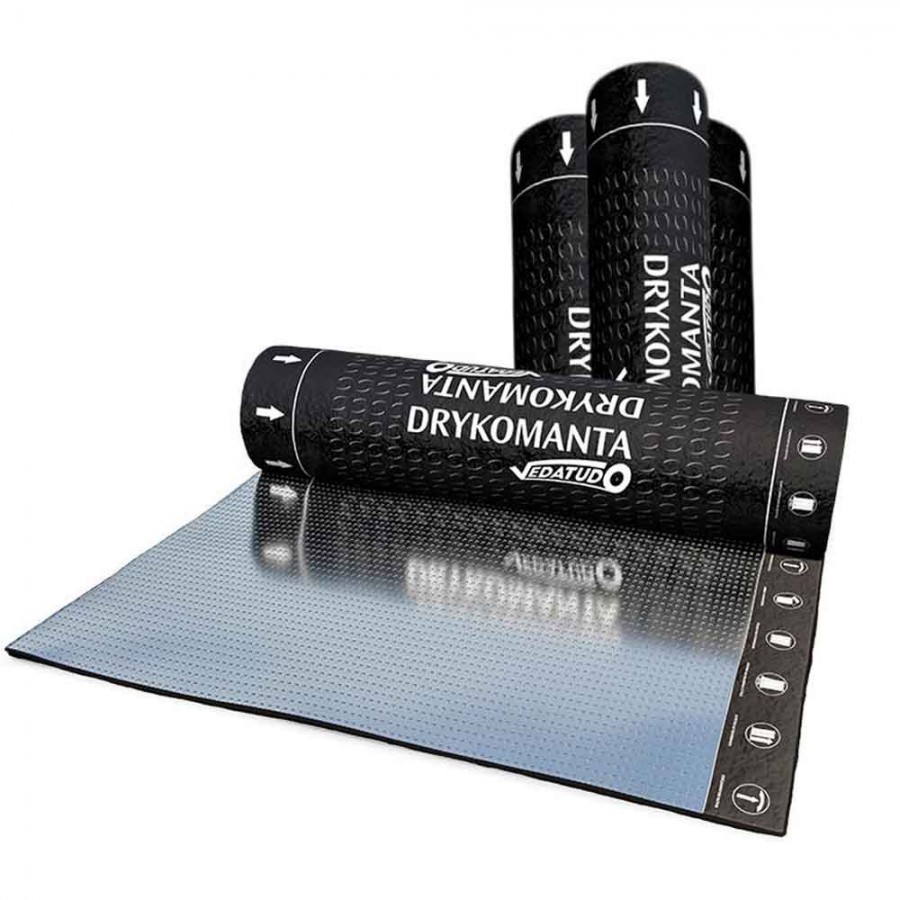 Manta Asfáltica - 25kg Alumínio - Rolo de 10m2 - Vedatudo Drykomanta