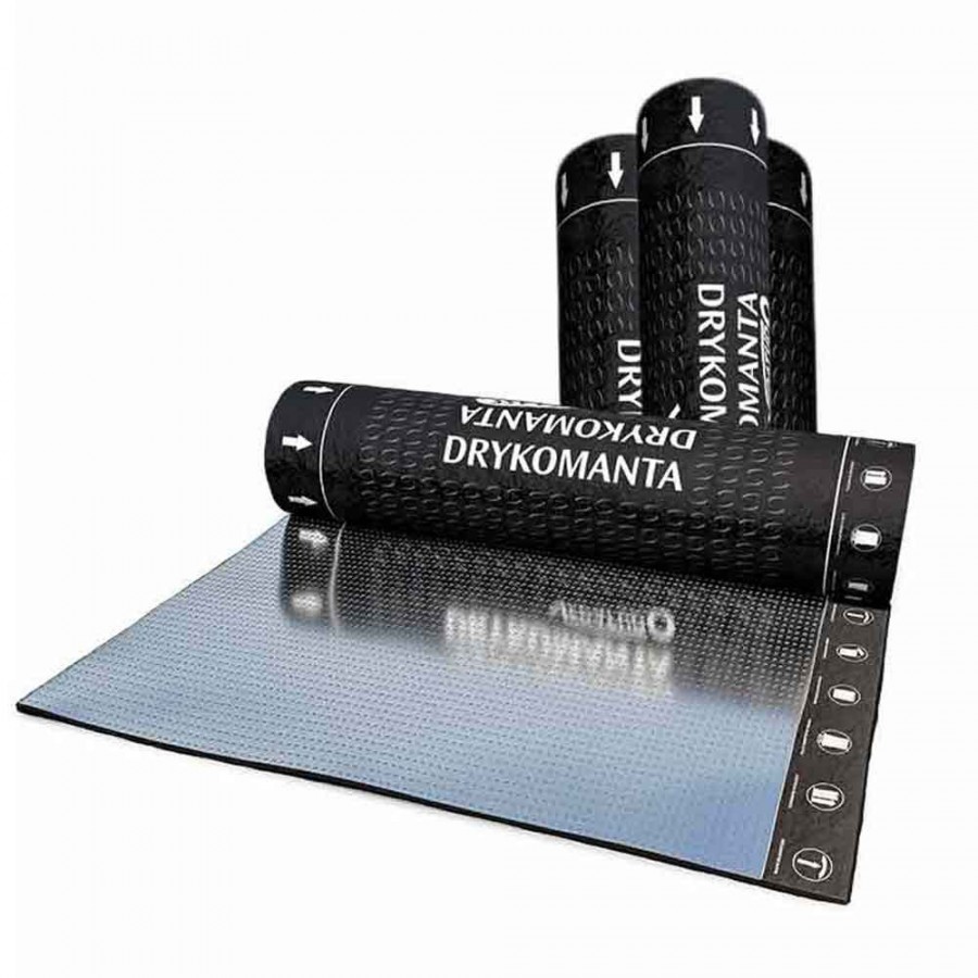Manta Asfáltica Poliéster - 3mm Alumínio TIPO II B - Rolo de 10m2 - Drykomanta Manta Asfáltica Poliéster - 3mm Alumínio TIPO II B - Rolo de 10m2 - Drykomanta