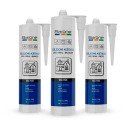 Silicone Selante Acético - 253g - Incolor - Barone