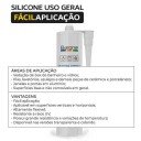 Silicone Selante Acético - 253g - Incolor - Barone