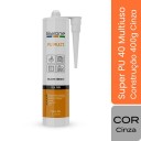 Super PU 40 Multi Construção - 400g - Cinza - Barone