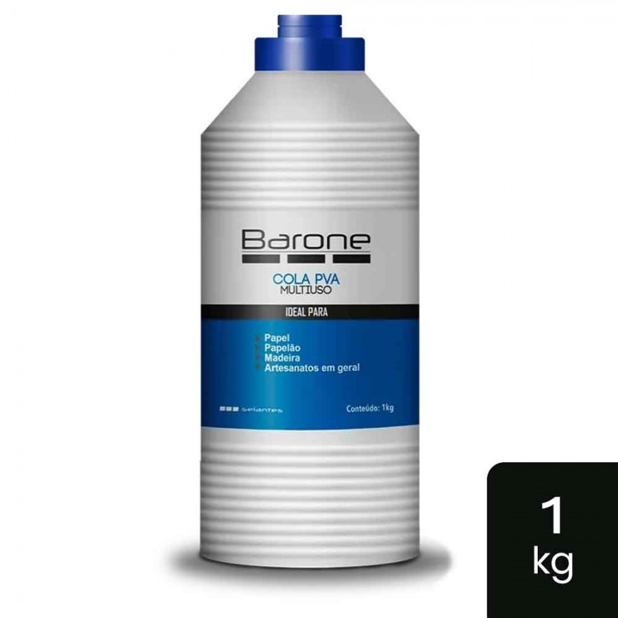 Super Cola Branca PVA Multiuso - 1.000g - Barone