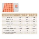 Telha de PVC Tipo Plan - 330x88cm - Cor Cerâmica Colonial Permatti