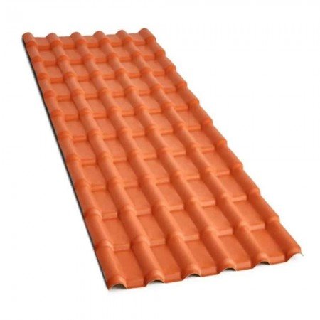 Telha de PVC Tipo Plan - 330x88cm - Cor Cerâmica Colonial Permatti