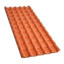 Telha de PVC Tipo Plan - 330x88cm - Cor Cerâmica Colonial Permatti