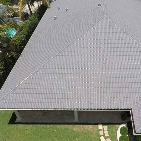 Telha de PVC Tipo Plan - 330x88cm - Cor Cinza Colonial Permatti