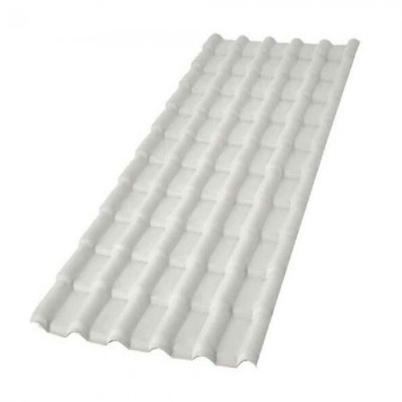 Telha de PVC Tipo Plan - 330x88cm - Cor Cinza Colonial Permatti
