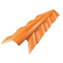 Cumeeira Lateral Articulada de PVC p/ Telha Tipo Colonial - 116x44cm - Cerâmica Permatti