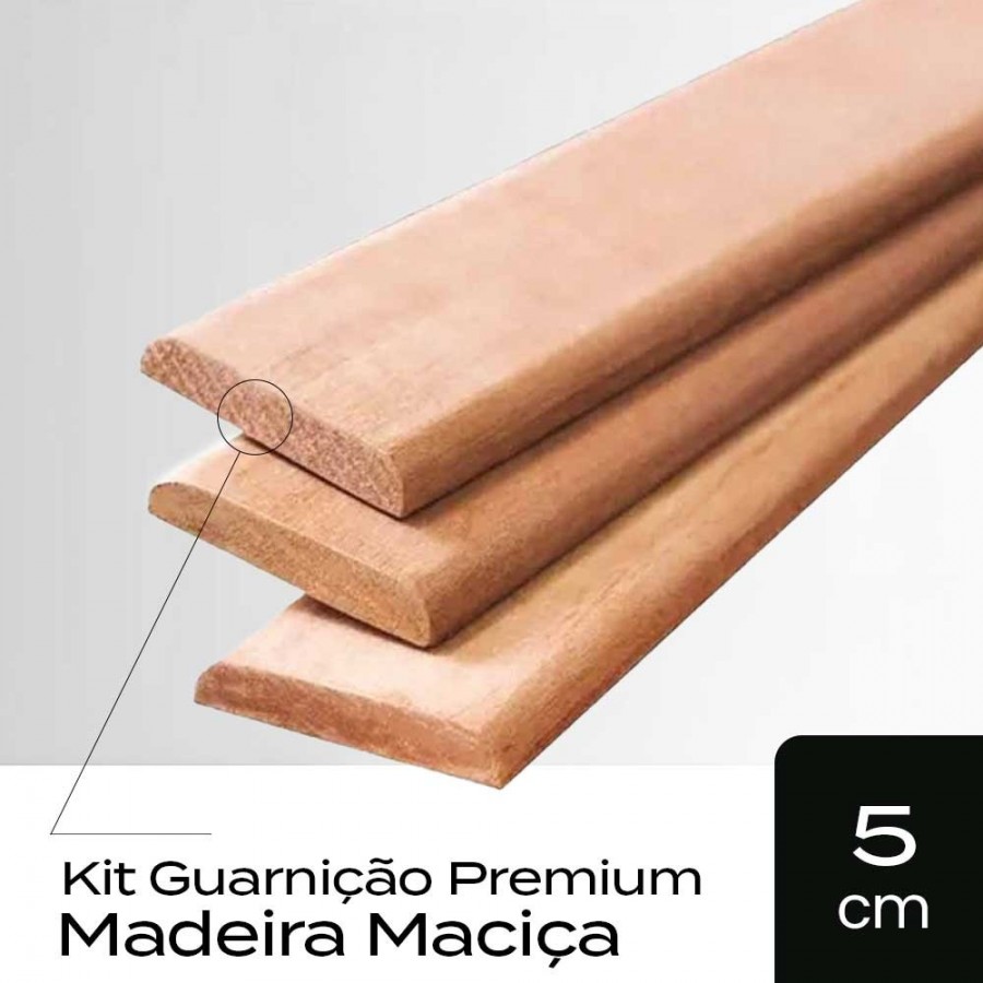 Jogo Guarnição Maciça 5CM - 220x5x1cm - Tauari Natural Mapaf