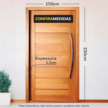 Jogo Guarnição Maciça Quina Viva 9,5CM - 220x9,5x1,3cm - Tauari Natural Mapaf